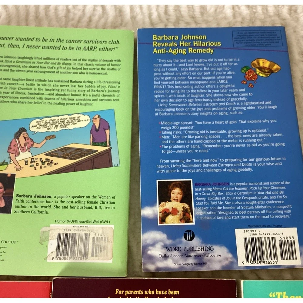 Christian Women Humor Lot Of 7 Books WellBeing Devotionals Fun Barbara Johnson